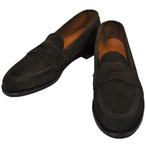 ALDEN [t@[ Y I[f UNLINED PENNY LOAFER ACh RC yj[ DARK BROWN SUEDE