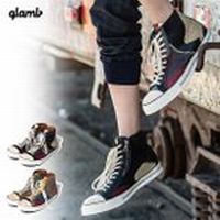 Xj[J[ O glamb Patchworked leather sneakers